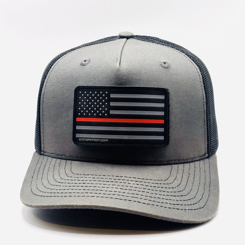 USA Flag SnapBack Hat Cap Removable Patch Hook And Loop State Patriot